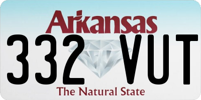 AR license plate 332VUT