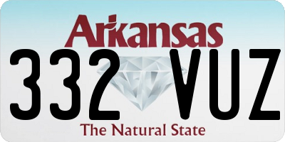 AR license plate 332VUZ
