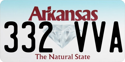 AR license plate 332VVA