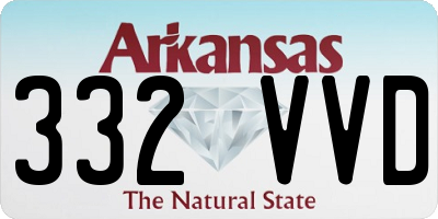 AR license plate 332VVD