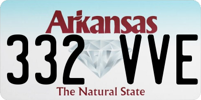 AR license plate 332VVE