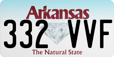 AR license plate 332VVF