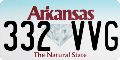 AR license plate 332VVG