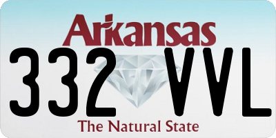 AR license plate 332VVL