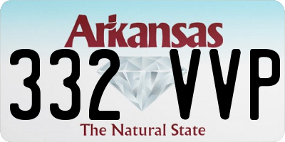 AR license plate 332VVP