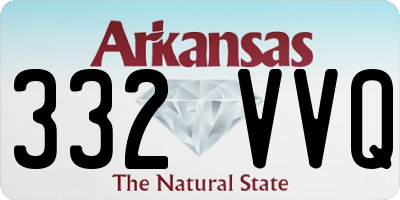 AR license plate 332VVQ