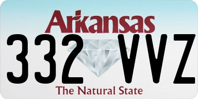AR license plate 332VVZ