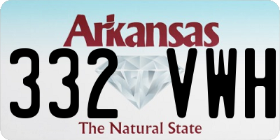 AR license plate 332VWH