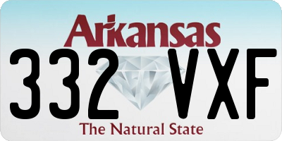 AR license plate 332VXF