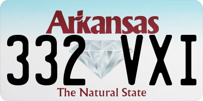 AR license plate 332VXI