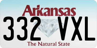 AR license plate 332VXL
