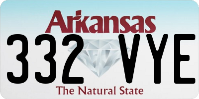 AR license plate 332VYE