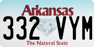 AR license plate 332VYM