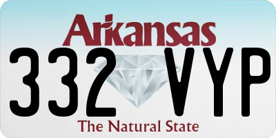 AR license plate 332VYP