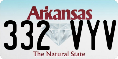AR license plate 332VYV
