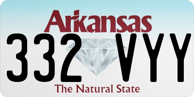 AR license plate 332VYY