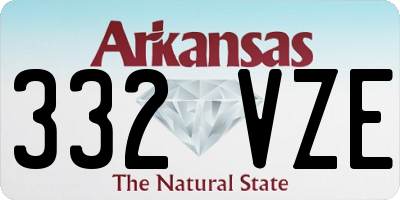 AR license plate 332VZE