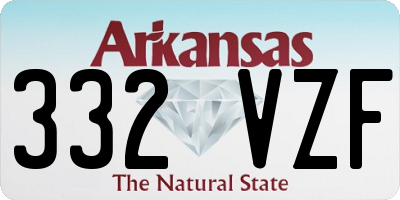 AR license plate 332VZF