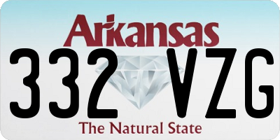 AR license plate 332VZG