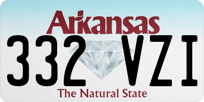 AR license plate 332VZI