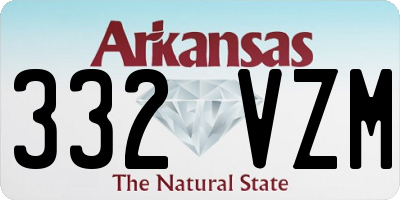 AR license plate 332VZM