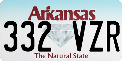 AR license plate 332VZR