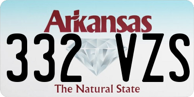 AR license plate 332VZS