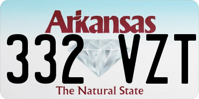 AR license plate 332VZT