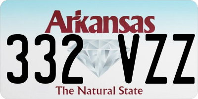 AR license plate 332VZZ
