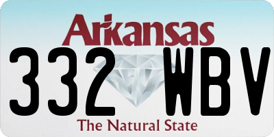 AR license plate 332WBV