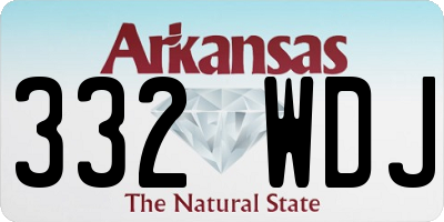 AR license plate 332WDJ