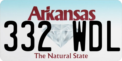 AR license plate 332WDL