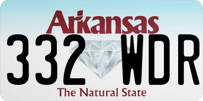 AR license plate 332WDR