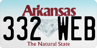 AR license plate 332WEB
