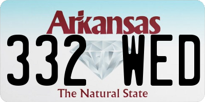 AR license plate 332WED