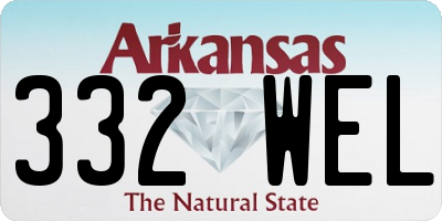 AR license plate 332WEL