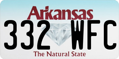 AR license plate 332WFC