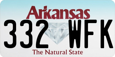 AR license plate 332WFK