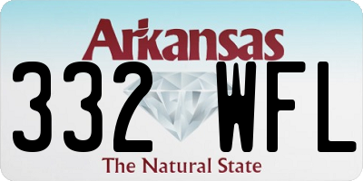 AR license plate 332WFL