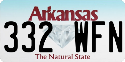 AR license plate 332WFN