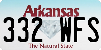 AR license plate 332WFS