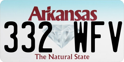 AR license plate 332WFV