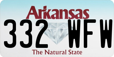 AR license plate 332WFW