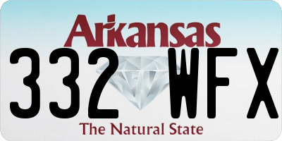 AR license plate 332WFX