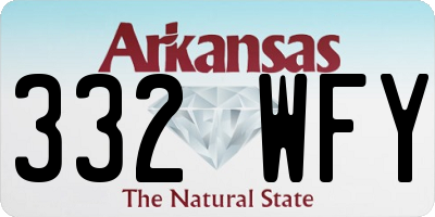 AR license plate 332WFY