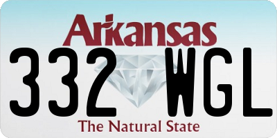 AR license plate 332WGL