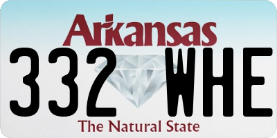 AR license plate 332WHE