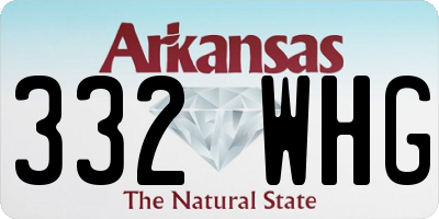 AR license plate 332WHG
