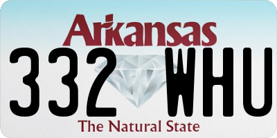 AR license plate 332WHU