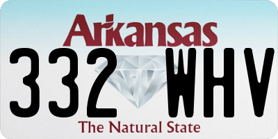 AR license plate 332WHV